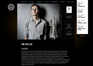 October 2019
 
Michel Schröder, Trompeter und Komponist, startet im Jazz durch.
 

